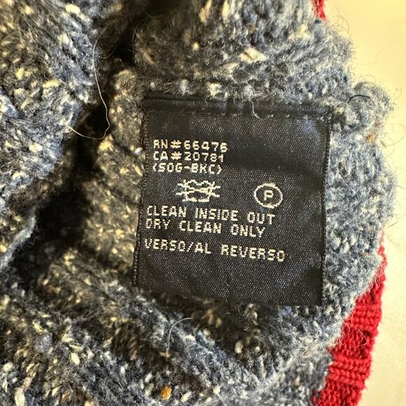 Tommy Hilfiger Jeans Women's Sweater M Crewneck Acrylic Cotton Wool Blend Ribbed - Picture 6 of 9